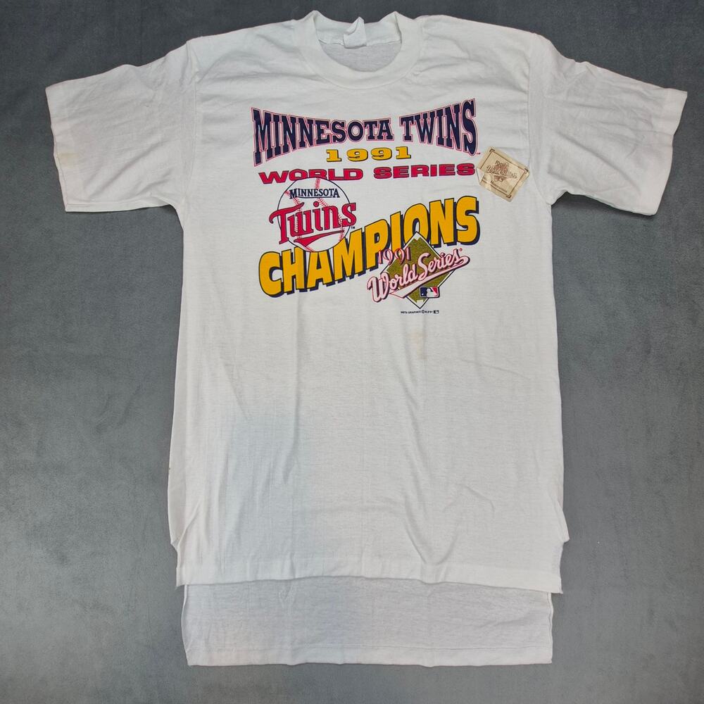Minnesota Twins Vintage 1991 World Series Baseball Long T-Shirt Unisex
